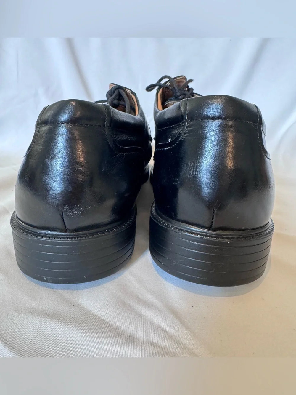 La Milano Men's Black Leather Comfort Dress Shoes Wide EEE #A1718 Sz 13 Business